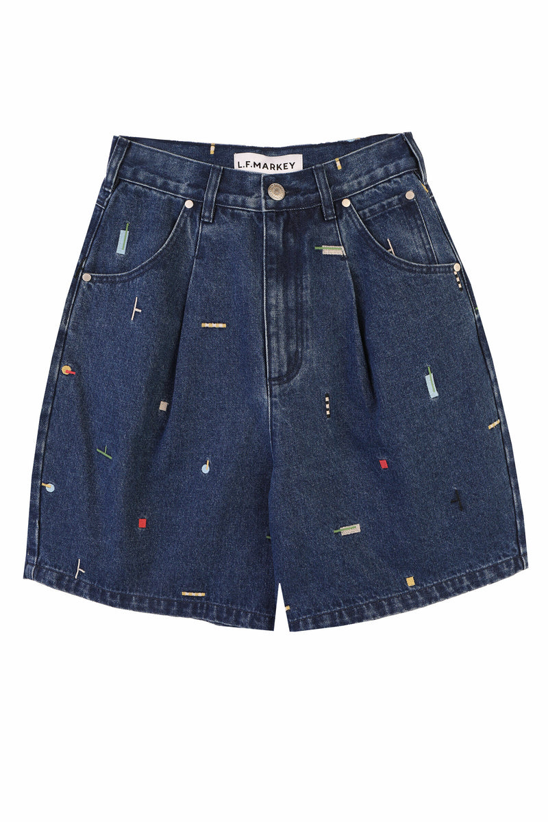 Mason Shorts Puzzle Embroidery