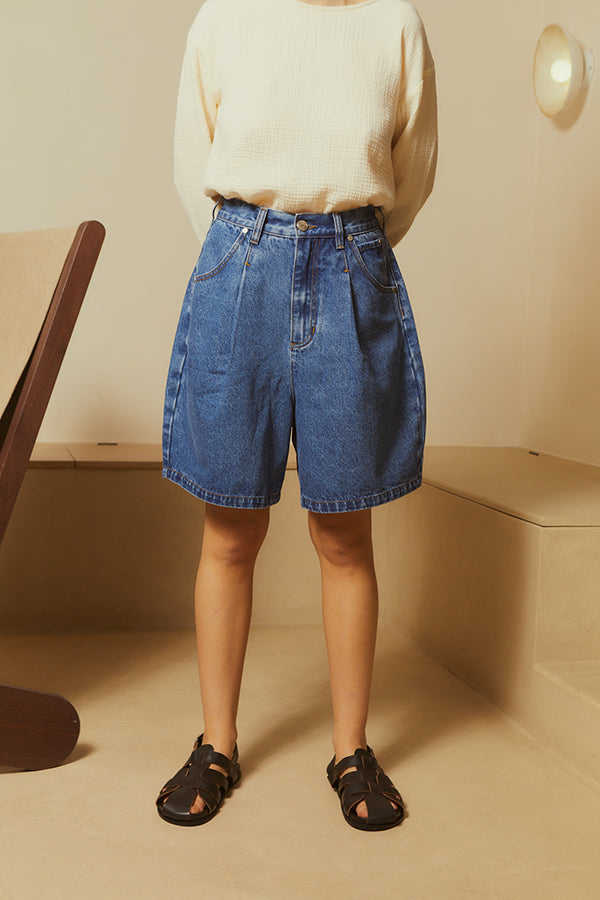 MASON SHORTS MID BLUE