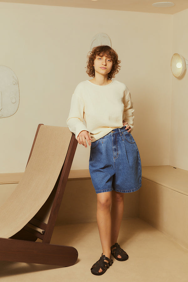 MASON SHORTS MID BLUE