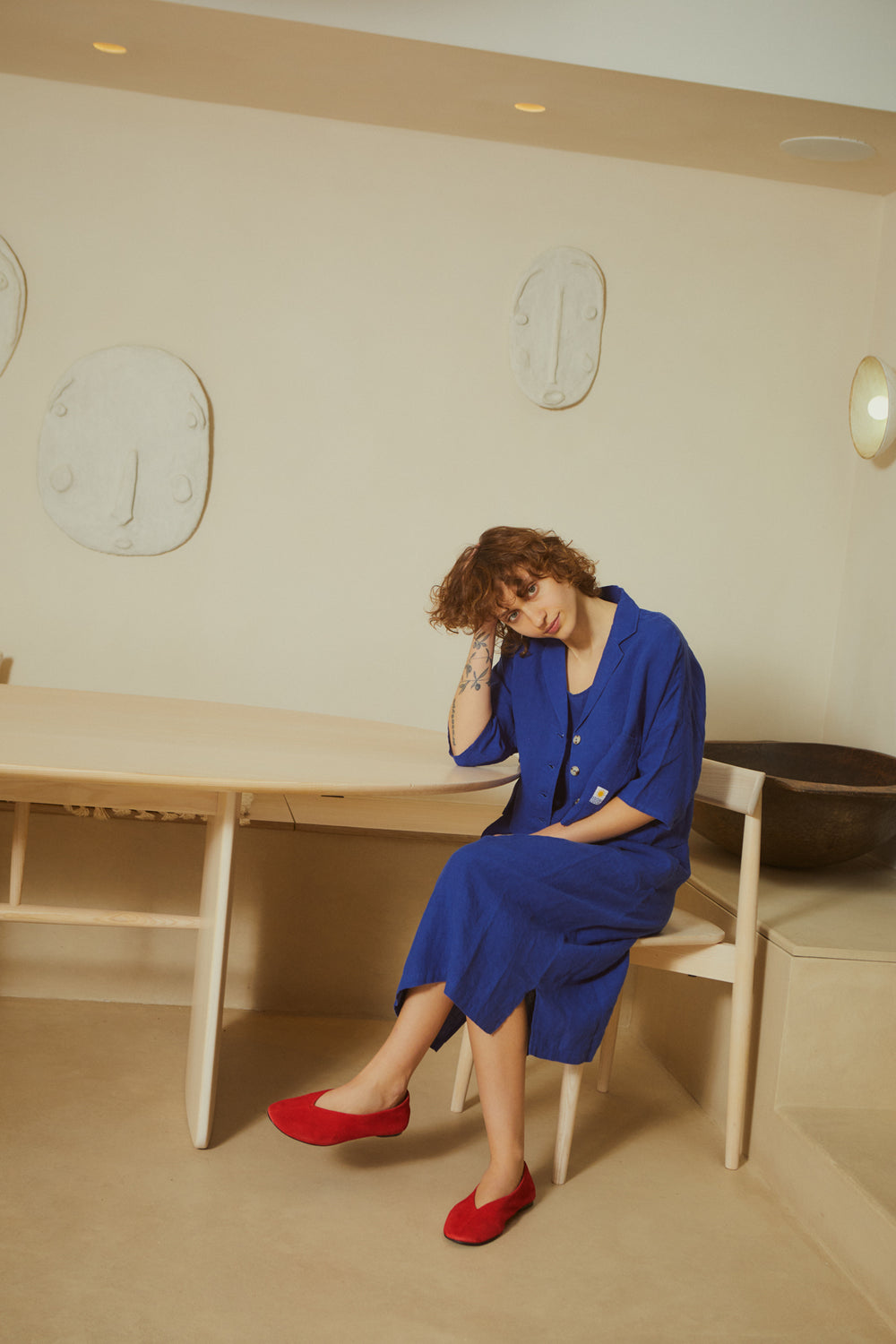 MAXIM LINEN SHIRT COBALT