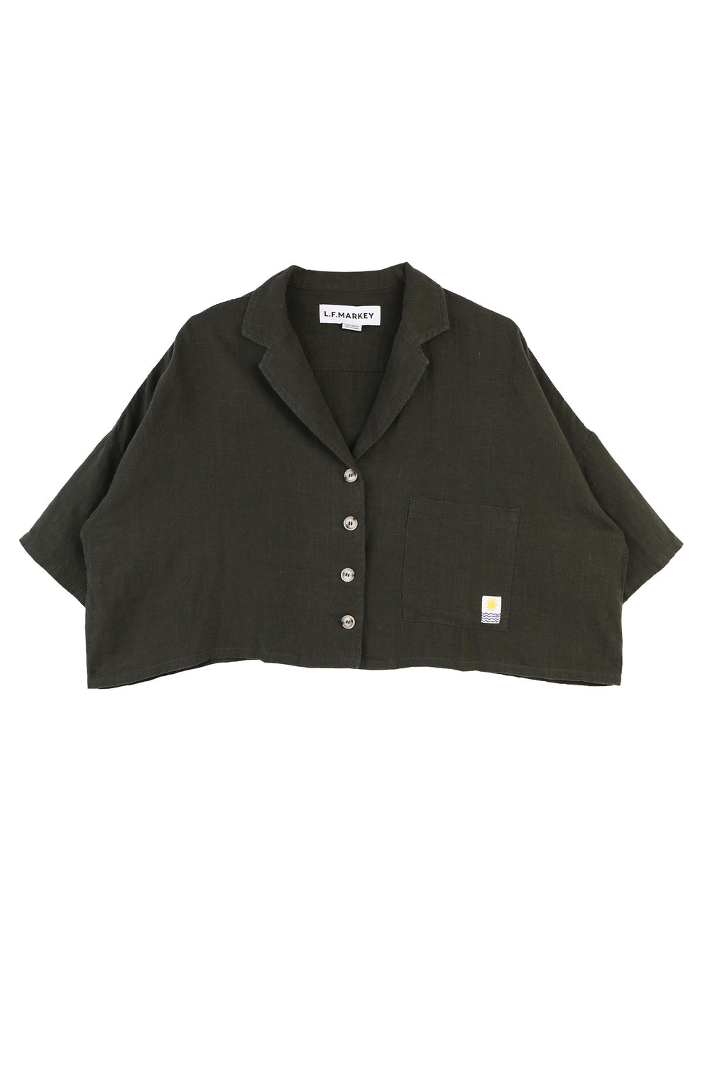 MAXIM LINEN SHIRT DARK FOREST