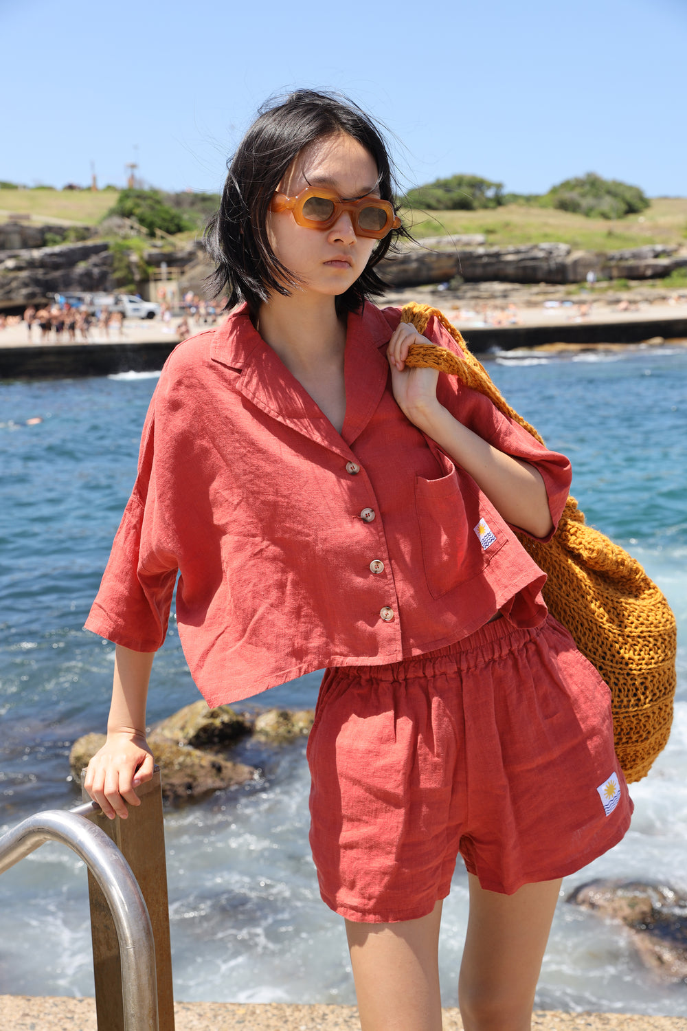 MAXIM LINEN SHIRT PAPRIKA