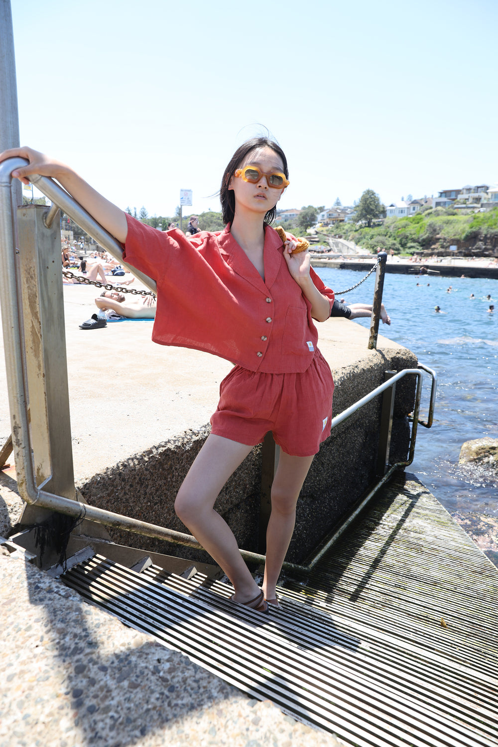MAXIM LINEN SHIRT PAPRIKA
