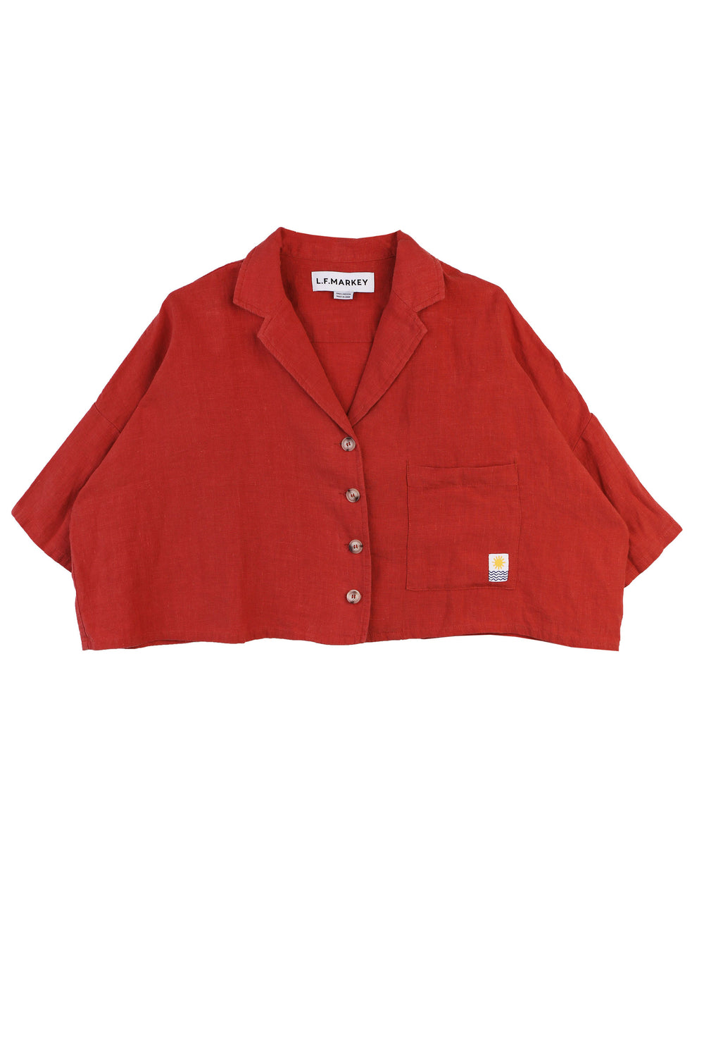 MAXIM LINEN SHIRT PAPRIKA