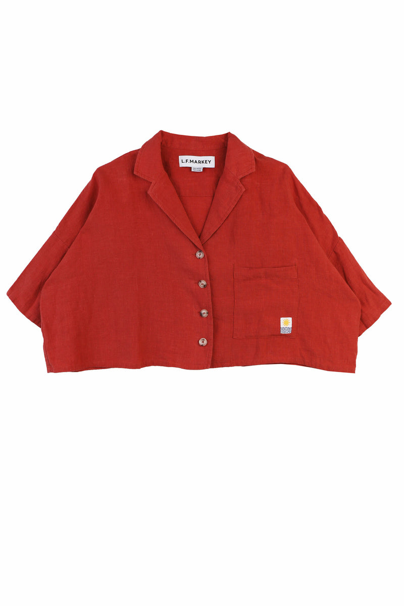 MAXIM LINEN SHIRT PAPRIKA