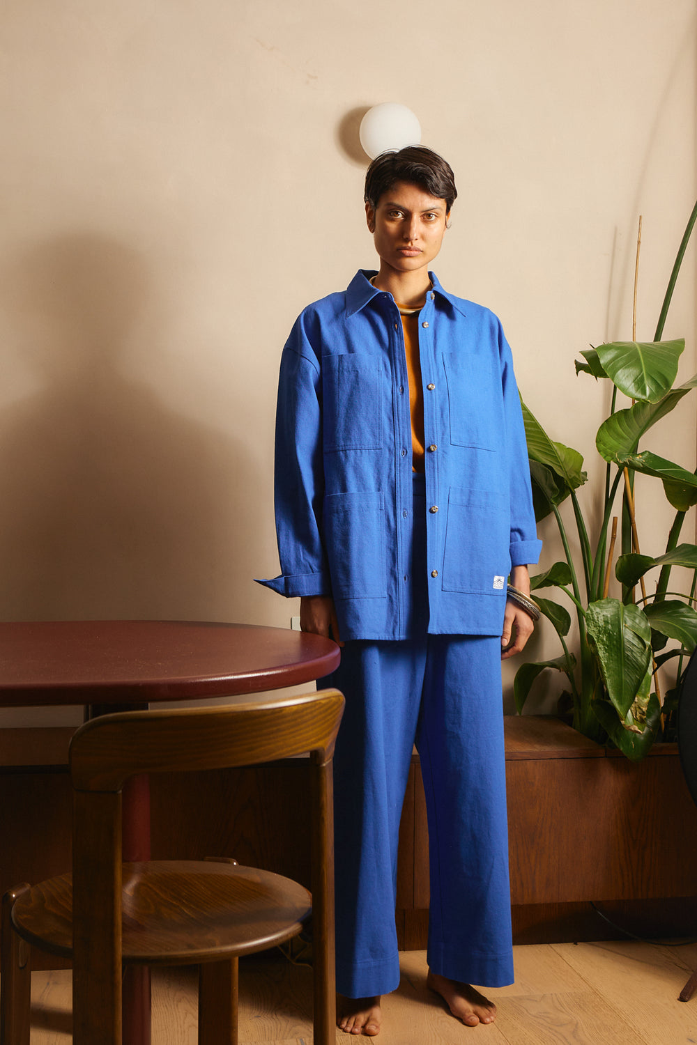 WRIGHT OVERSHIRT COBALT