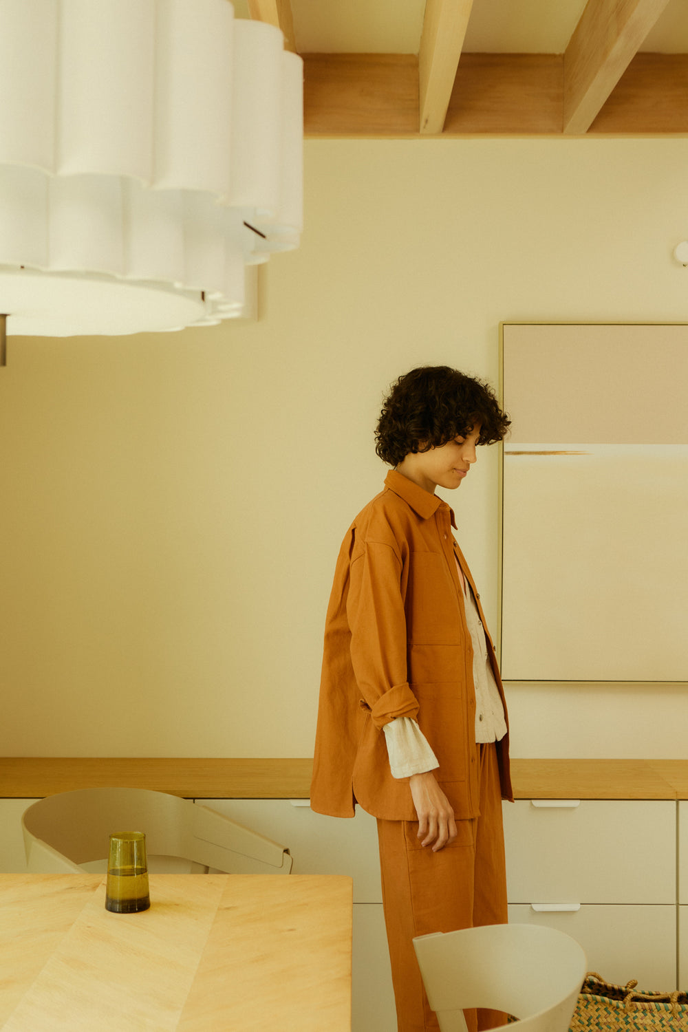 WRIGHT OVERSHIRT TERRACOTTA